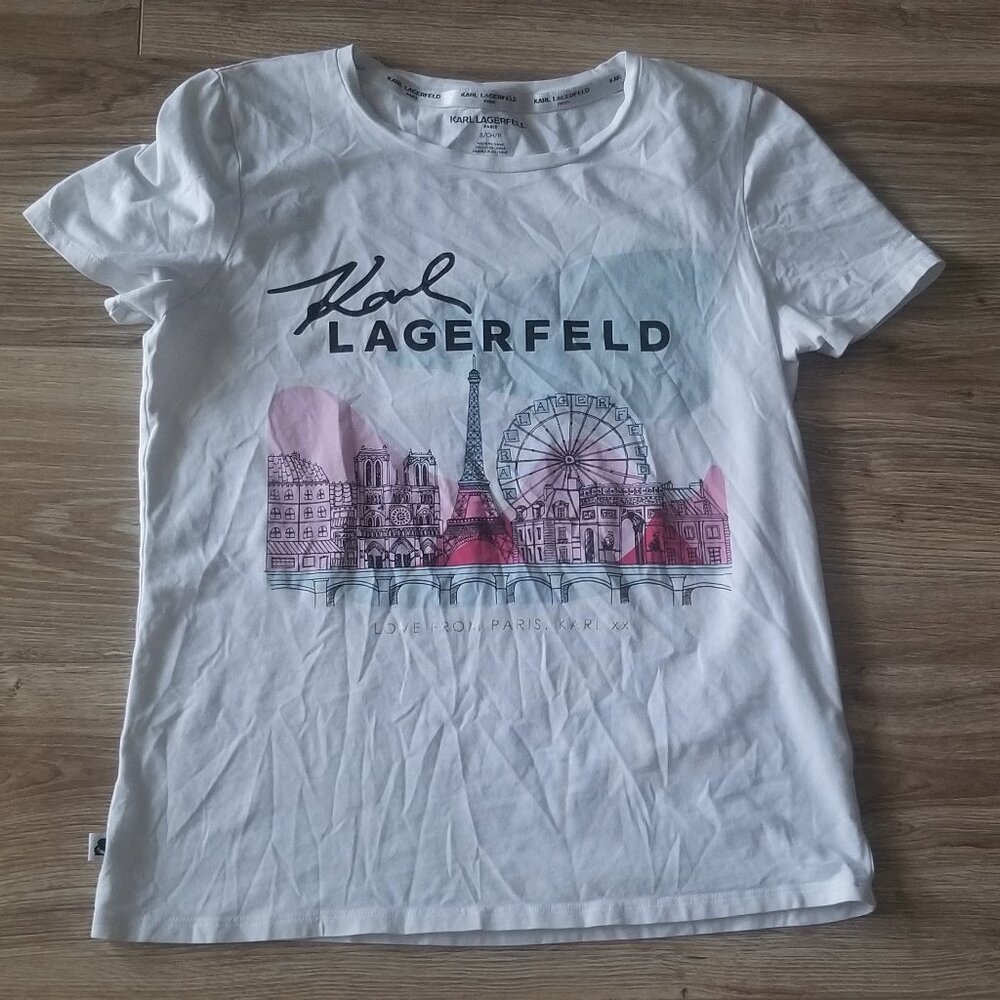 KARL LAGERFELD PARIS WHITE T-SHIRT